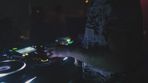 dj playing a gig