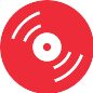 dj spinning disk icon